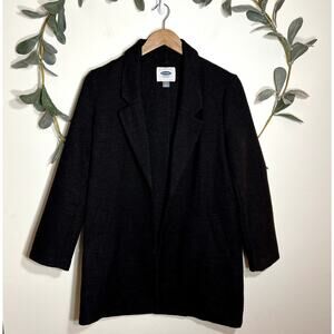 Old Navy Black Textured Coat